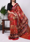 Ynf7801 Gaji Silk With Patola Print Saree Wholesale Clothing Suppliers In India